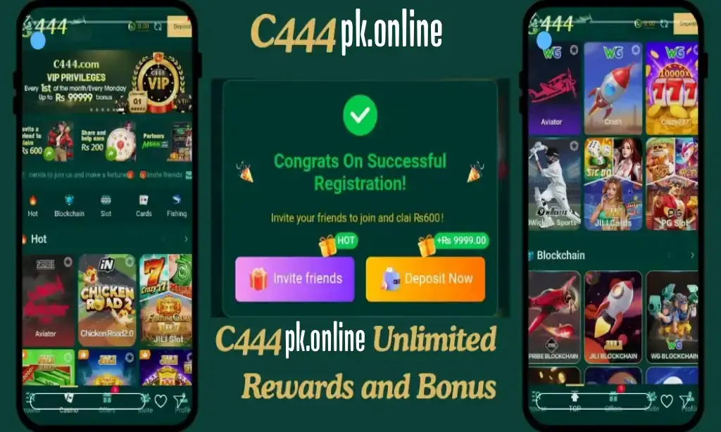 C444 VIP levels and tier benefits Pakistan 2026