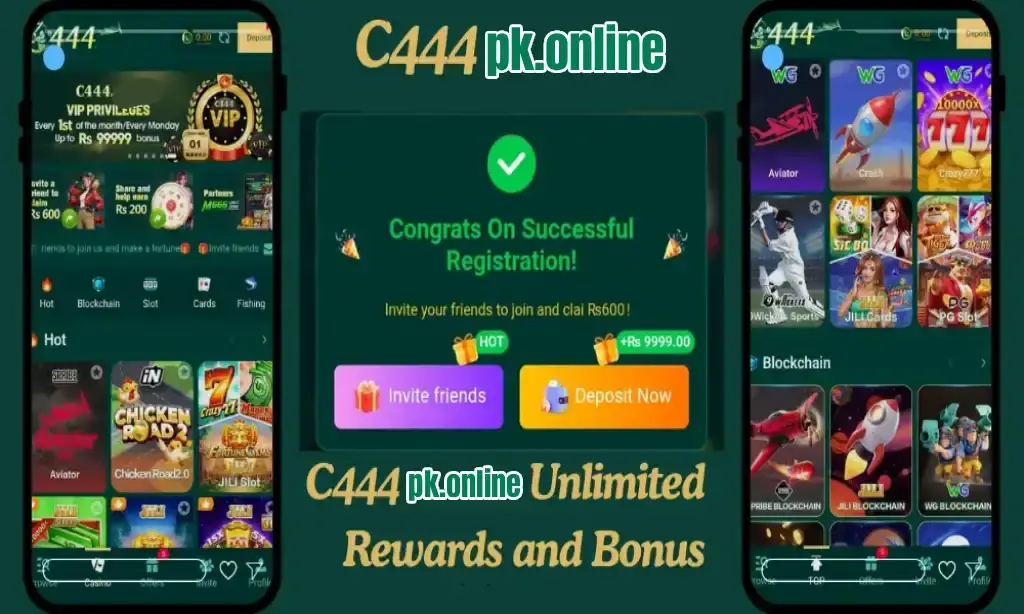 Tips to earn from C444 with bonuses and referrals Pakistan